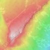Даховская — плато Лаго-Наки topographic map, elevation, terrain