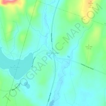 North Turner topographic map, elevation, terrain