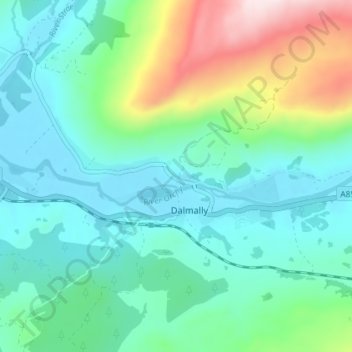 Edendonich topographic map, elevation, terrain