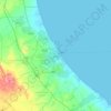 Gabes topographic map, elevation, terrain