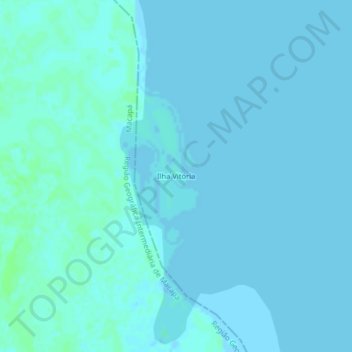 Ilha Vitória topographic map, elevation, terrain