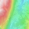 Leschaux topographic map, elevation, terrain