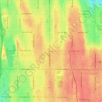 Hillsdale topographic map, elevation, terrain
