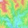 Gallinea topographic map, elevation, terrain