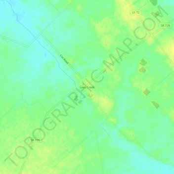Lees Creek topographic map, elevation, terrain