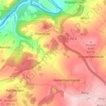 Geiersberg topographic map, elevation, terrain