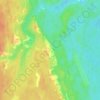 урочище Пурново topographic map, elevation, terrain