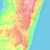 Province de Fianarantsoa topographic map, elevation, terrain
