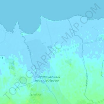 Новосельское topographic map, elevation, terrain