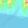 Bulanao topographic map, elevation, terrain