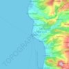 Roseau topographic map, elevation, terrain