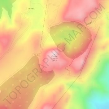 Pico do Itabirito topographic map, elevation, terrain