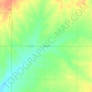 Porterville topographic map, elevation, terrain