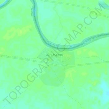 Dara Halaïbe topographic map, elevation, terrain