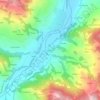 Quadrelli topographic map, elevation, terrain