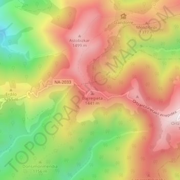 Lepoeder topographic map, elevation, terrain
