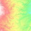 King topographic map, elevation, terrain