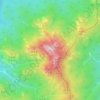 Bukhansan (Baikundae) topographic map, elevation, terrain