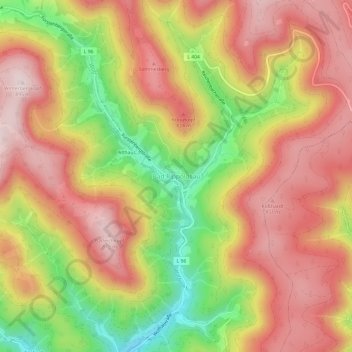 Bad Rippoldsau topographic map, elevation, terrain