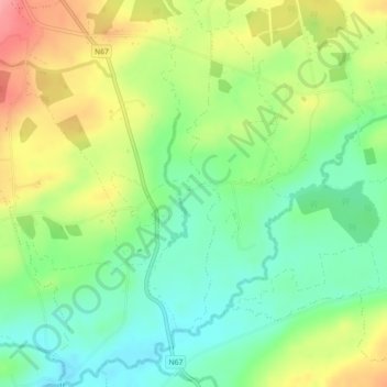 Kilshanny topographic map, elevation, terrain