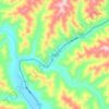 白玉乡 topographic map, elevation, terrain