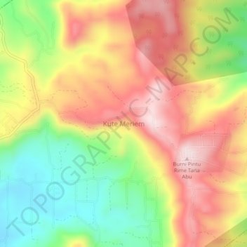 Kute Meriem topographic map, elevation, terrain