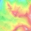 Aiguille topographic map, elevation, terrain