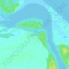 Mandacaru topographic map, elevation, terrain