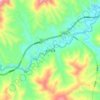 金兰街道 topographic map, elevation, terrain