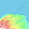 Cabo Norte topographic map, elevation, terrain