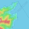 Longdong topographic map, elevation, terrain