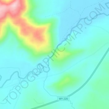 Devils Gate topographic map, elevation, terrain