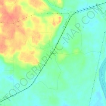 Carson topographic map, elevation, terrain