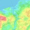 Rostock topographic map, elevation, terrain