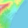 Cala Gonone topographic map, elevation, terrain