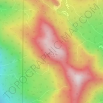 Coal Mountain topographic map, elevation, terrain