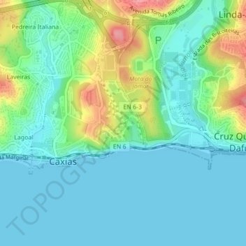 Alto da Boa Viagem topographic map, elevation, terrain
