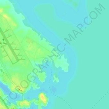 Abu Simbel topographic map, elevation, terrain