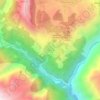 Namche Bazaar topographic map, elevation, terrain