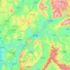 宣汉县 topographic map, elevation, terrain