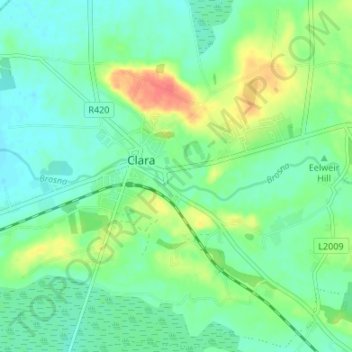 Charlestown topographic map, elevation, terrain