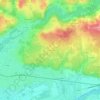 la Metairie topographic map, elevation, terrain