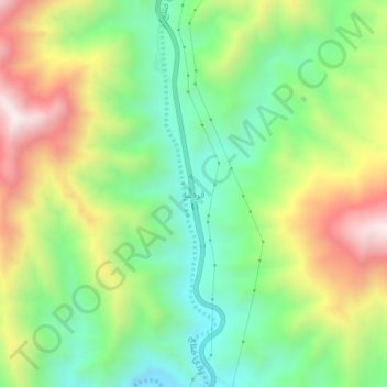قرضة topographic map, elevation, terrain