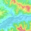 Oued Ghir topographic map, elevation, terrain