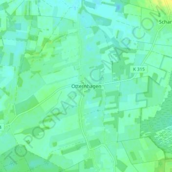 Otternhagen topographic map, elevation, terrain