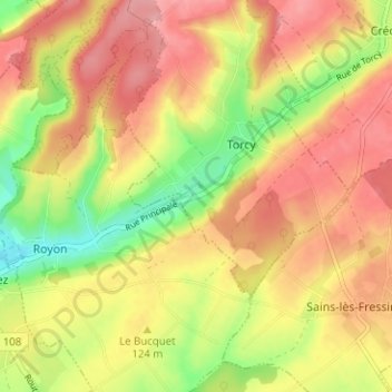 La Grande-Rue topographic map, elevation, terrain
