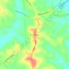 Highland Home topographic map, elevation, terrain