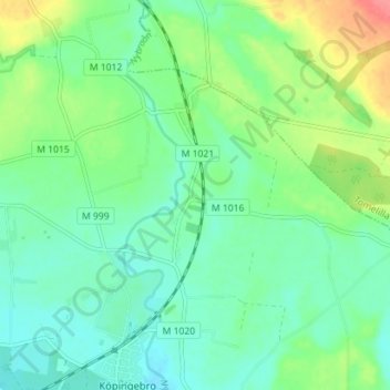 Stora Köpinge topographic map, elevation, terrain