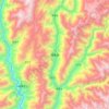 得荣县 topographic map, elevation, terrain