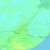 Northward topographic map, elevation, terrain